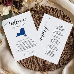 Any Colour New York Wedding Welcome Itinerary
