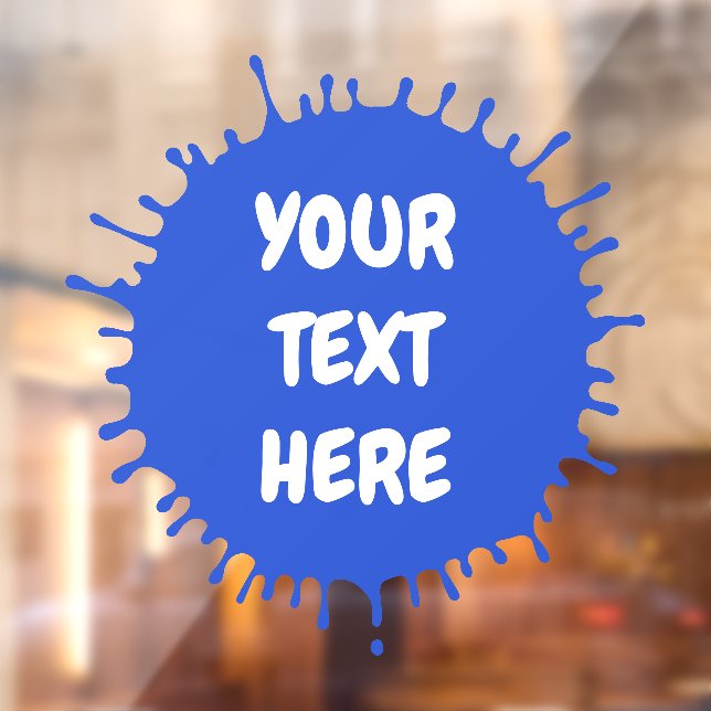 Any colour or blue paint splat custom text (Sheet 2)