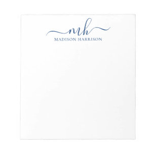 Any Colour - Personalised Initials & Name Notepad