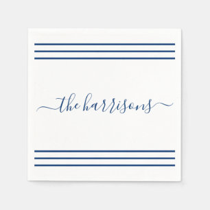 Any Colour Personalised Script Party Napkins