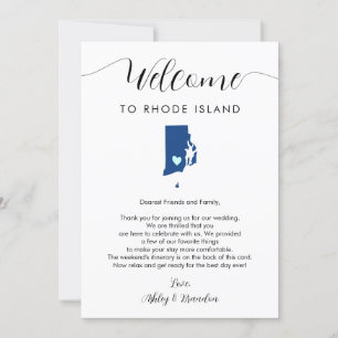 Any Colour Rhode Island Wedding Welcome Itinerary