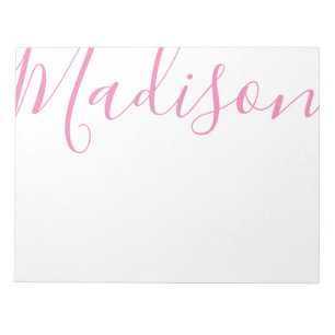 Any Colour - Script Name Personalised Large Notepa Notepad