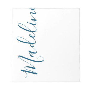 Any Colour - Script Name Personalised Notepad