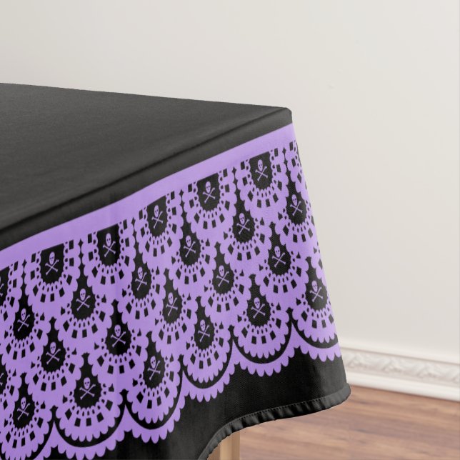 Any Colour Skull Lace Tablecloth (In Situ)