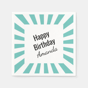 Any Colour Starburst Stripes Any Occasion Napkin