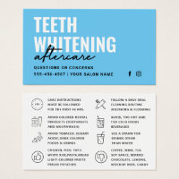 Any Colour Teeth Whitening Aftercare Instructions