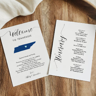 Any Colour Tennessee Wedding Welcome Itinerary
