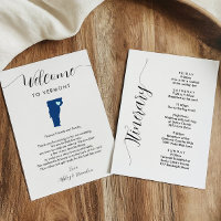 Any Colour Vermont Wedding Welcome Itinerary