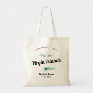 Any Colour Virgin Islands Wedding Welcome Bag, Tote Bag