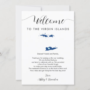 Any Colour Virgin Islands Wedding Welcome Itinerar