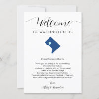 Any Colour Washington DC Wedding Welcome Itinerary