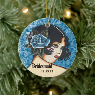 Any Colour Wedding Bridesmaid Christmas Ornament