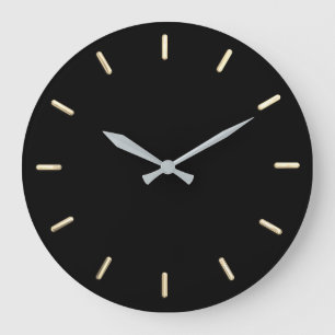 Any Colour with Large Ticks Clock