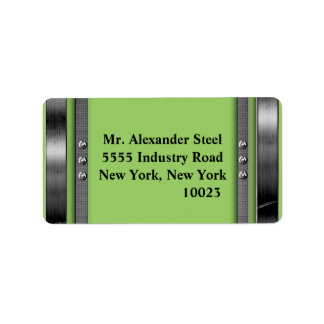 Any Colour With Metal Border With Bolts Labels