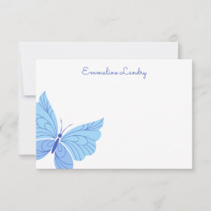 Any Colours - Butterfly Personalised Note Cards