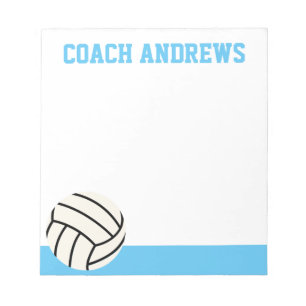 Any Colours Volleyball Personalised Notepad