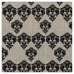 Any Custom Colour Rustic Floral Pattern Fabric