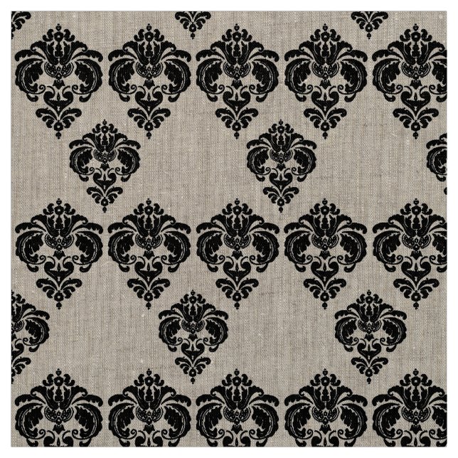 Any Custom Colour Rustic Floral Pattern Fabric (Swatch)