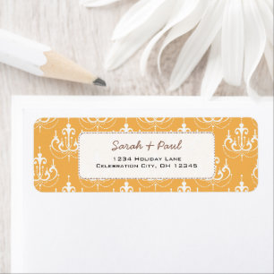 Any Custom Wedding Colour Chandeliers Return Address Label