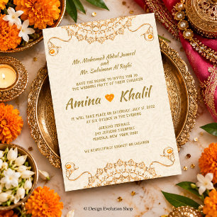 ANY EVENT - Arabic Wedding Bridal Invitation