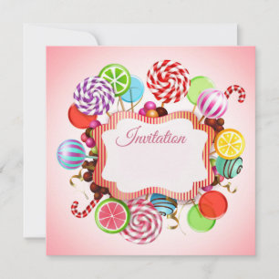 Any Event Candy Invitation