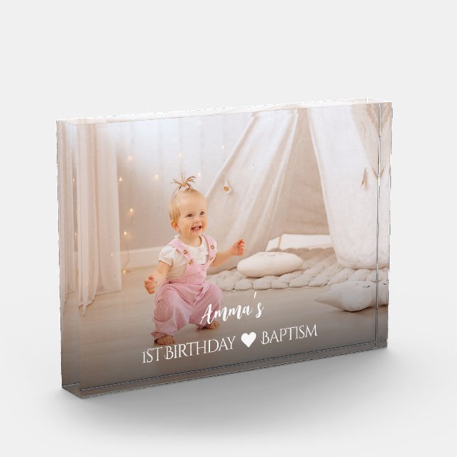 Any Event Create Your Own Keepsake Custom Photo Block (Left)