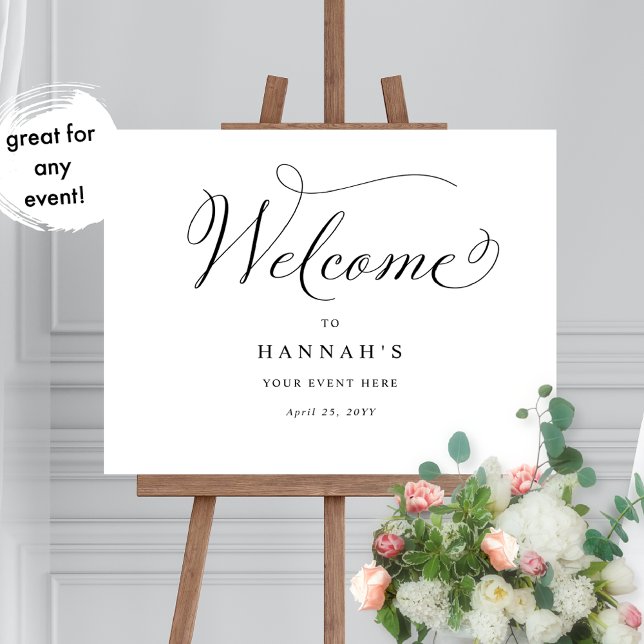 Any Event, Elegant Calligraphy Welcome Sign (Creator Uploaded)