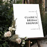 Any Event, Elegant Modern Minimalist Welcome Sign<br><div class="desc">Welcome your guests with this elegant personalised welcome sign. Ability to change text to any event, "Bridal Shower" is simply an example. Stylish, clean and simple, modern elegant design. If needed you can select "Edit Using Design Tool" and make changes to text style, size, position end even colour. You can...</div>