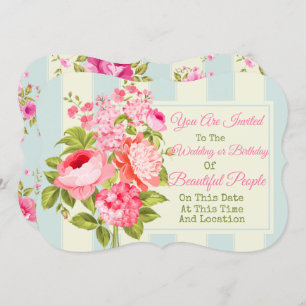 Any Event Floral Invitation