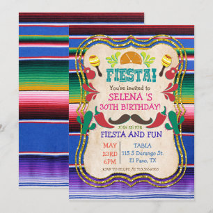 ANY EVENT - Mexican Fiesta Party Invitation