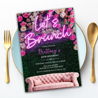ANY EVENT - Neon Brunch Floral Invitation