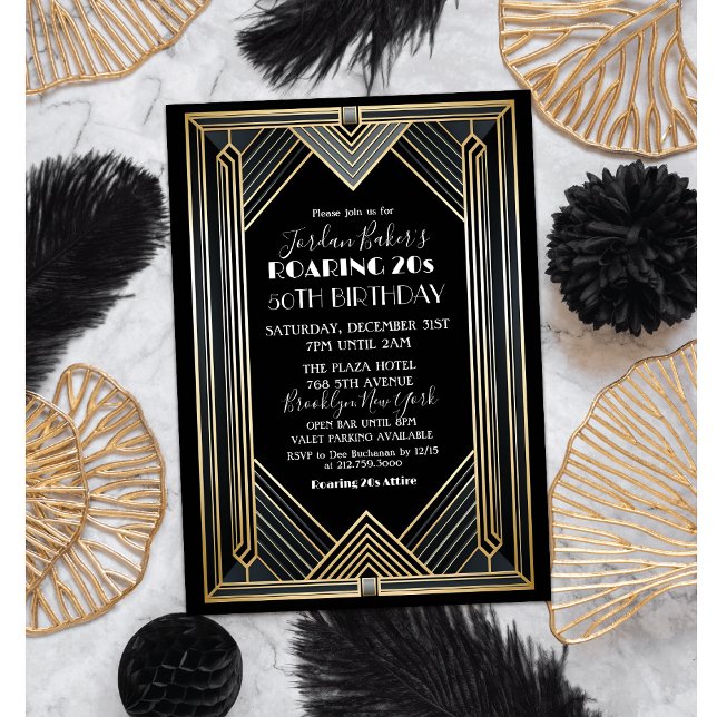 ANY EVENT - Roaring 20s 1920s Art Deco Party Invitation (Creator Uploaded)