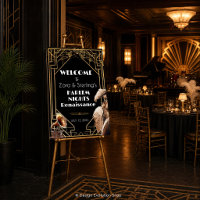 ANY EVENT - Roaring 20s Welcome Sign Poster