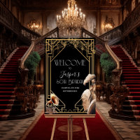 ANY EVENT - Roaring 20s Welcome Sign Poster