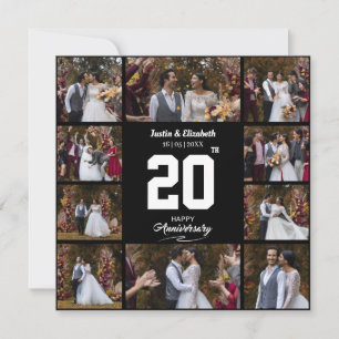 Any Happy Anniversary 10 Photo Collage Holiday Card