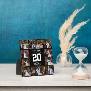Any Happy Anniversary 10 Photo Collage Plaque