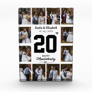 Any Happy Anniversary 12 Photo Collage Block