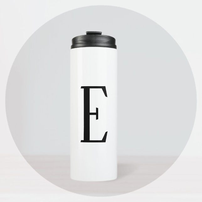 Any Letter | Black & White or DIY Colours  Thermal Tumbler (Creator Uploaded)