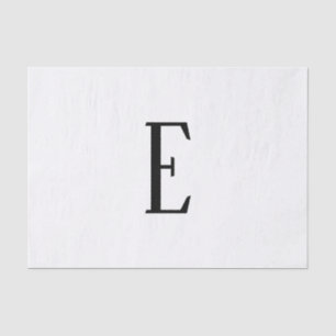 Any Letter Black & White or DIY Colours Tissue Paper