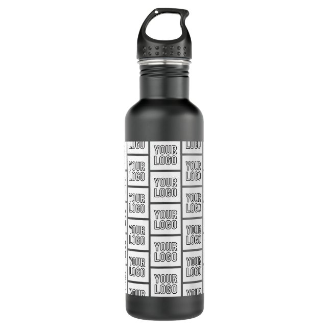Any Logo or Image Repeating Pattern 710 Ml Water Bottle (Front)