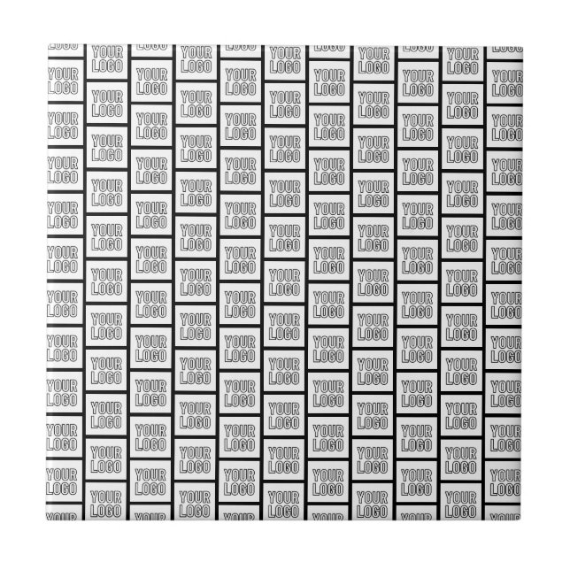 Any Logo or Image Repeating Pattern Ceramic Tile (Front)