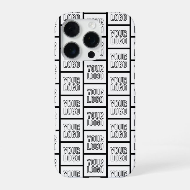 Any Logo or Image Repeating Pattern iPhone Case (Back)