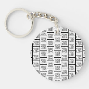 Any Logo or Image Repeating Pattern Key Ring