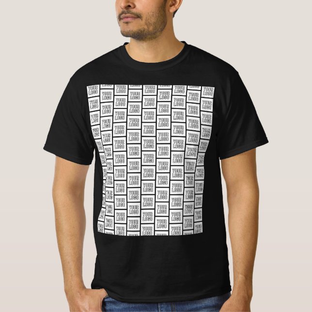 Any Logo or Image Repeating Pattern T-Shirt (Front)