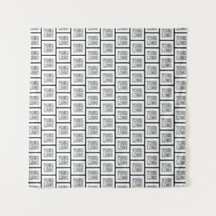 Any Logo or Image Repeating Pattern Tapestry