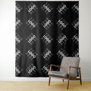 Any Logo or Uploaded Image Backdrop Pattern Tapestry