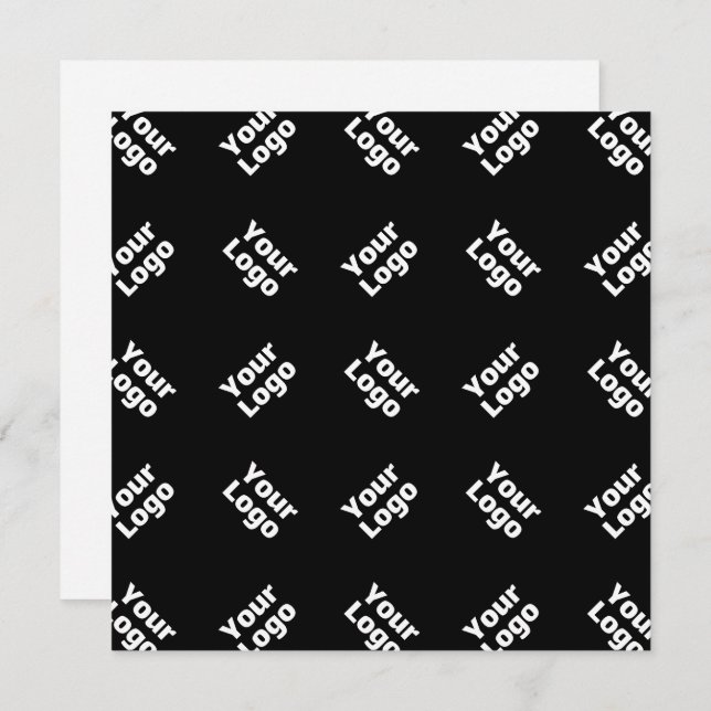 Any Logo or Uploaded Image | Scattered Pattern  Card (Front/Back)