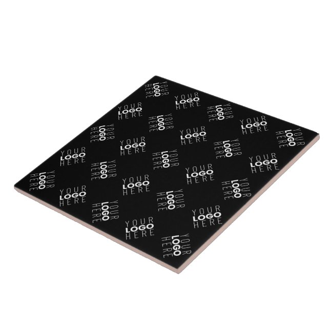 Any Logo or Uploaded Image | Scattered Pattern  Ceramic Tile (Side)