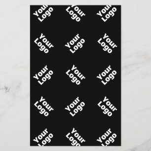 Any Logo or Uploaded Image Scattered Pattern Flyer