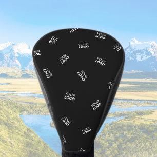 Any Logo or Uploaded Image   Scattered Pattern  Golf Head Cover